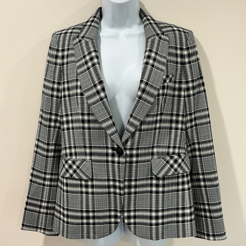 Veronica Beard Ada Dickey Plaid Blazer Jacket 10 Academia Schoolgirl NEW W/TAGS